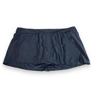 NEW‎ Catalina Swimwear Swim Bottoms Womens 3XL Black Nylon Spandex Stretch